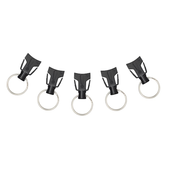 10-KEY Capacity Retratractable Keychain 3 Interchangeable Key Rings CARABINER Attachment, 36 Reach